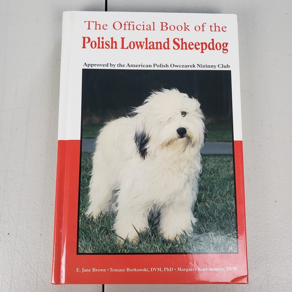 The Official Book of the Polish Lowland Sheepdog 1995 Hardcover Brown Borkowski